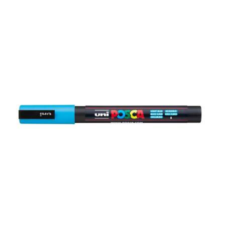 ROTULADOR MARCA UNI POSCA PC-3M AZUL CLARO