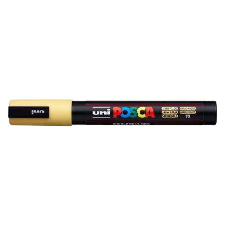 ROTULADOR MARCA UNI POSCA 1,8 - 2,5 MM PC-5M AMARILLO PAJIZO