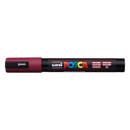ROTULADOR MARCA UNI POSCA 1,8 - 2,5 MM PC-5M ROJO VINO