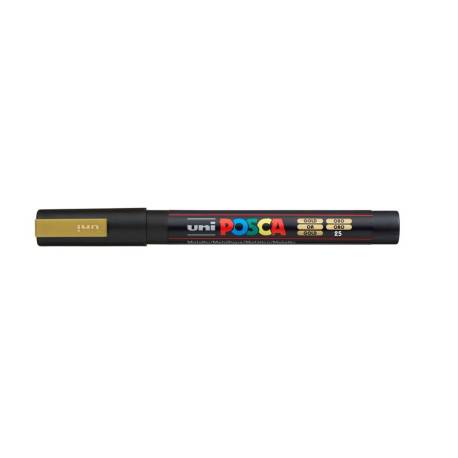 ROTULADOR MARCA UNI POSCA 0,9 - 1,3 MM PC-3M ORO