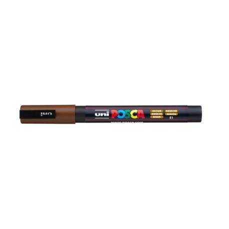ROTULADOR MARCA UNI POSCA 0,9 - 1,3 MM PC-3M MARRON
