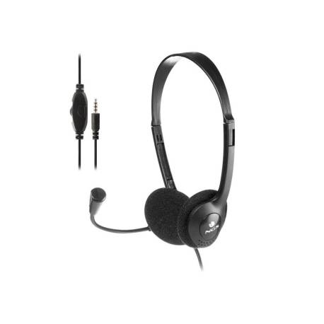 AURICULAR MARCA NGS HEADSET MS103 MAX CON MICROFONO Y CONTROL DE VOLUMEN LONGITUD CABLE 1,5 MT COLOR NEGRO