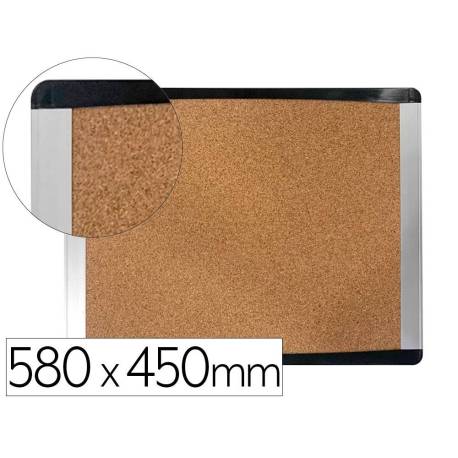PIZARRA CORCHO MODELOS BI-OFFICE INKA RECICLADO MARCO DE ALUMINIO 580X450 CM