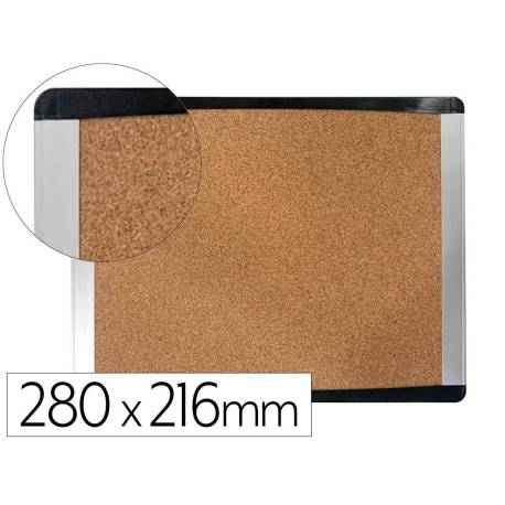 PIZARRA CORCHO MARCA BI-OFFICE INKA RECICLADO MARCO DE ALUMINIO 280X216 CM