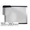 PIZARRA BLANCA MARCA BI-OFFICE INKA MAGNETICA ACERO LACADO MARCO DE ALUMINIO 355X280 CM