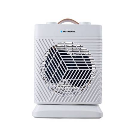 CALEFACTOR DE AIRE MARCA BLAUPUNKT 2000W FUNCION OSCILANTE CON ASA COLOR BLANCO