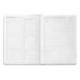AGENDA ESCOLAR ANTARTIK 25-26 ENCUADERNADA GO! SIMIL PIEL GRIS SEMANA VISTA DIN A5 BILINGÜE PAPEL FSC 80 GR