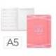 AGENDA ESCOLAR ANTARTIK 25-26 ENCUADERNADA GO! SIMIL PIEL ROSA SEMANA VISTA DIN A5 BILINGÜE PAPEL FSC 80 GR