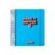 AGENDA ESCOLAR ANTARTIK 25-26 ESPIRAL NEON AZUL DIA PAGINA DIN A5 BILINGÜE PAPEL FSC 80 GR