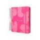 AGENDA ESCOLAR ANTARTIK 25-26 ESPIRAL PLANS ROSA FUCSIA DIA PAGINA DIN A5 BILINGÜE PAPEL FSC 80 GR