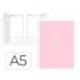 AGENDA ESCOLAR MARCA ANTARTIK 25-26 ESPIRAL ESSENTIALS ROSA DIA PAGINA A5 BILINGÜE PAPEL FSC 80 GR