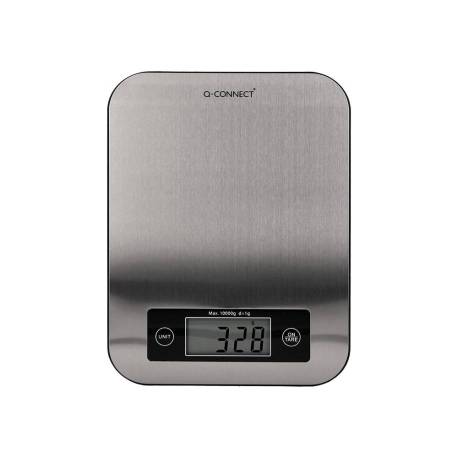 BASCULA PRECISION MARCA Q-CONNECT DIGITAL CON PANTALLA LCD PRECISION 1 GR CAPACIDAD DE 5 GR A 10 KG 215X165X16MM