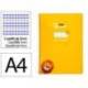 CUADERNO ESPIRAL MARCA LIDERPAPEL DI N A4 PAUTAGUIA TAPA BLANDA 80H 75 GR CUADRO PAUTADO 3MM COLOR AMARILLO