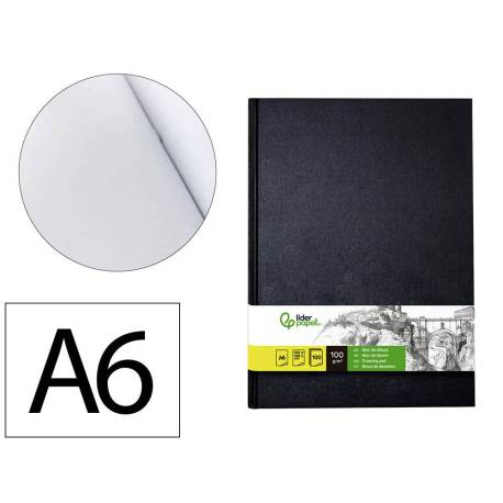 BLOC DIBUJO MARCA LIDERPAPEL ESBOZOS ENCUADERNADO DIN A6 148X105 MM 100 HOJAS 100 GR/M2