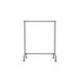 PERCHERO MARCA ROCADA MAULLIMBO CABALLETE EXTENSIBLE CON RUEDAS COLOR NEGRO 1270X505X1570 MM