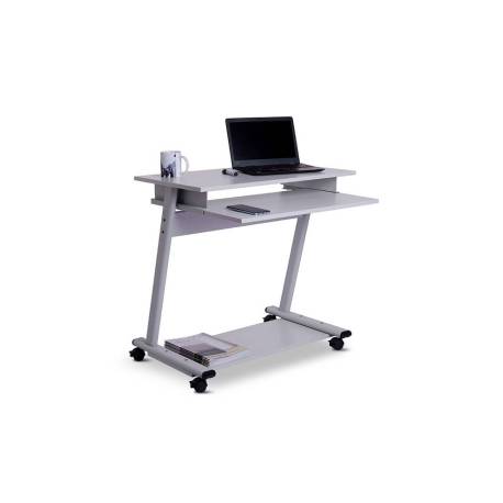 MESA ORDENADOR MARCA ROCADA RD-9100 SISTEMA BLOQUEO CON RUEDAS ESTRUCTURA METALICA CON BANDEJA TECLADO EXTRAIBLE