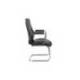 SILLA MARCA ROCADA CONFIDENTE BRAZOS FIJOS ESTRUCTURA CROMADA ASIENTO Y RESPALDO TAPIZADO SIMILPIEL NEGRO