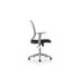 SILLA MARCA ROCADA DE OFICINA BRAZOS REGULABLES ESTRUCTURA GRIS RESPALDO MALLA Y ASIENTO TELA IGNIFUGA NEGRO