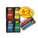 BANDERITAS SEPARADORAS MARCA POST-IT 680 DISPENSADOR 50 HOJAS 4 COLORES SURTIDOS + 2 DISPENSADORES 684 FLECHA 2