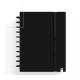 CUADERNO CARCHIVO MARCA INGENIOX FOAM A5 80H CUADRICULA NEGRO