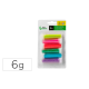 PURPURINA LIDERPAPEL BIODEGRADABLE FANTASIA BOTE DE 6 GR COLORES METALICOS PASTELES SURT BLISTER DE 6 UND