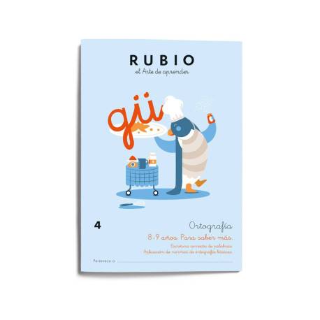CUADERNO MARCA RUBIO ORTOGRAFIA 4