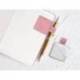 PORTABOLIGRAFO AUTOADHESIVO MARCA ANTARTIK PARA CUADERNO NOTE CON ELASTICO HASTA 15 MM GROSOR 80 MM ROSA 40X40 MM