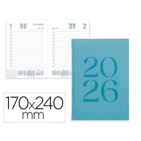 AGENDA ENCUADERNADA MARCA LIDERPAPEL CRETA 170X240 MM 2026 DIA PAGINA NEW COLOR PAPEL 70 GR