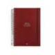 AGENDA ESPIRAL MARCA LIDERPAPEL OLBIA A5 2026 DIA PAGINA ROJO PAPEL 60 GR FSC