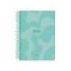 AGENDA ESPIRAL MARCA LIDERPAPEL SYROS 150X210 MM 2026 DIA PAGINA TURQUESA PAPEL 60 GR FSC