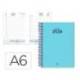 AGENDA ESPIRAL MARCA LIDERPAPEL CLASSIC A6 2026 DIA PAGINA AZUL CLARO PAPEL 70 GR FSC