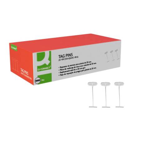 REPUESTO DE NAVETES MARCA Q-CONNECT PARA PISTOLA 20 MM CAJA DE 5000 UNIDADES