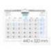 CALENDARIO PARED MARCA LIDERPAPEL CLASICO 2026 ESPIRAL 44X32 CM PAPEL 128 GR