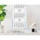 CALENDARIO PARED MARCA LIDERPAPEL 3 MESES VISTAS 2026 PLEGABLE 33X70 CM PAPEL 90 GR