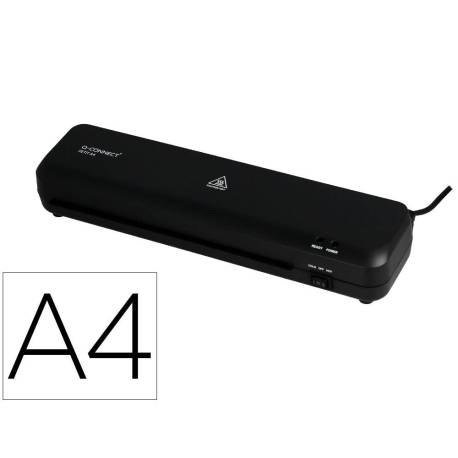 PLASTIFICADORA MARCA Q-CONNECT COMPACTA KF19061 DIN A4 PLASTIFICADO CALIENTE/FRIO LUCES READY/POWER 2 RODILLOS