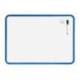 PIZARRA BLANCA MARCA LIDERPAPEL 30X42 CM MAGNETICA DOBLE CARA LISA CON ROTULADOR IMAN Y BORRADOR