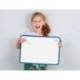 PIZARRA BLANCA MARCA LIDERPAPEL 30X42 CM MAGNETICA DOBLE CARA LISA CON ROTULADOR IMAN Y BORRADOR