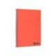 CUADERNO ESPIRAL LIDERPAPEL DIN A4 WONDER TAPA PLASTICO 80H 90GR RAYADO HORIZONTAL CON MARGEN COLOR ROJO
