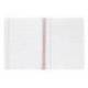 CUADERNO ESPIRAL MARCA LIDERPAPEL A4 WONDER TAPA PLASTICO 80H 90GR RAYADO HORIZONTAL CON MARGEN COLOR NARANJA