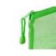 BOLSA ZIPPER BAG MARCA LIDERPAPEL POLIESTER TRANSPIRABLE MULTIUSOS TICKET 230X115 MM VERDE PASTEL