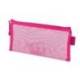 BOLSA ZIPPER BAG MARCA LIDERPAPEL POLIESTER TRANSPIRABLE MULTIUSOS TICKET 230X115 MM ROSA