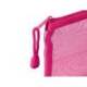BOLSA ZIPPER BAG MARCA LIDERPAPEL POLIESTER TRANSPIRABLE MULTIUSOS DIN A4 ROSA