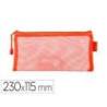 BOLSA ZIPPER BAG MARCA LIDERPAPEL POLIESTER TRANSPIRABLE MULTIUSOS TICKET 230X115 MM NARANJA
