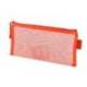 BOLSA ZIPPER BAG MARCA LIDERPAPEL POLIESTER TRANSPIRABLE MULTIUSOS TICKET 230X115 MM NARANJA