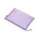 BOLSA ZIPPER BAG MARCA LIDERPAPEL POLIESTER TRANSPIRABLE MULTIUSOS DIN A5 MORADO PASTEL