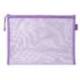 BOLSA ZIPPER BAG LIDERPAPEL POLIESTER TRANSPIRABLE MULTIUSOS DIN A4 MORADO PASTEL