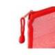 BOLSA ZIPPER BAG MARCA LIDERPAPEL POLIESTER TRANSPIRABLE MULTIUSOS DIN A6 ROJO