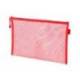 BOLSA ZIPPER BAG MARCA LIDERPAPEL POLIESTER TRANSPIRABLE MULTIUSOS DIN A5 ROJO
