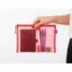 BOLSA ZIPPER BAG MARCA LIDERPAPEL POLIESTER TRANSPIRABLE MULTIUSOS DIN A5 ROJO