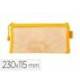 BOLSA ZIPPER BAG MARCA LIDERPAPEL POLIESTER TRANSPIRABLE MULTIUSOS TICKET 230X115 MM AMARILLO